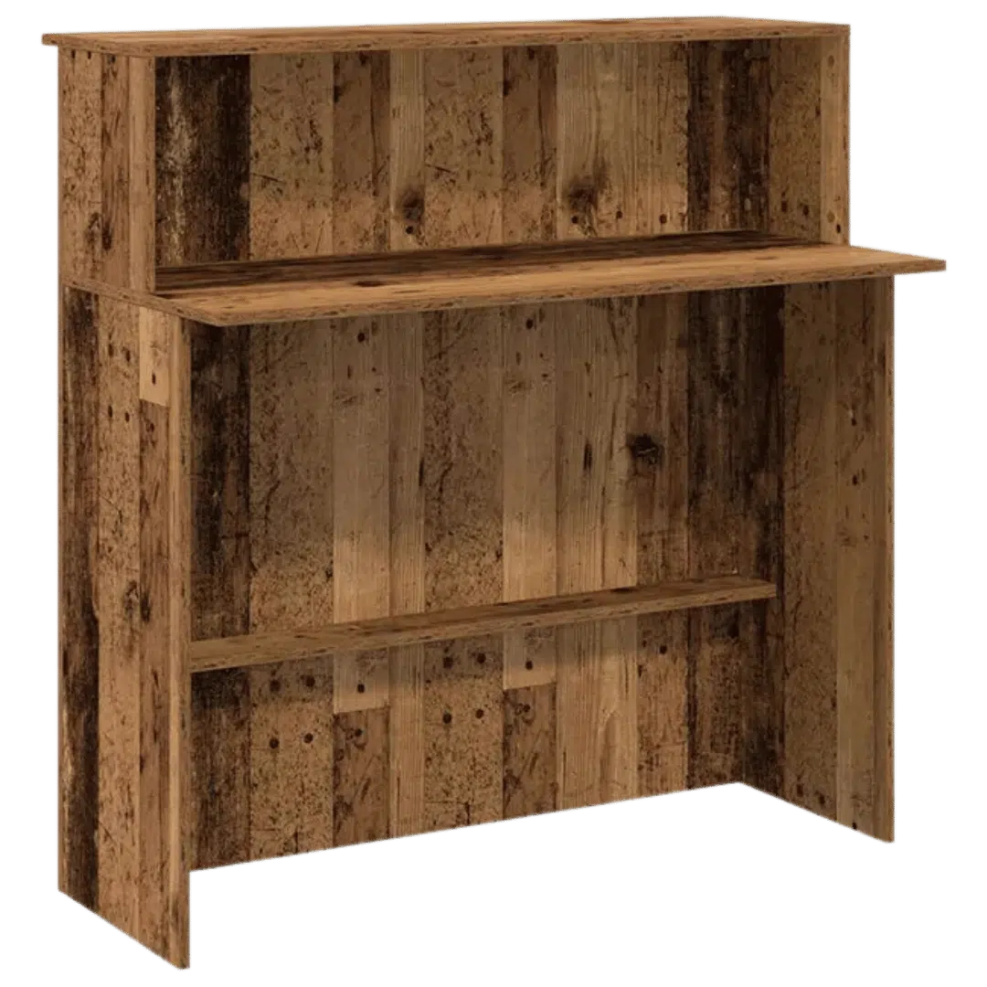 Noleggio Bancone Desk Infopoint - Legno+ 100x50x100 cm
