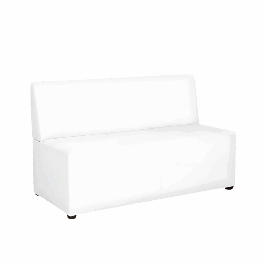 Noleggio divano ecopelle bianco