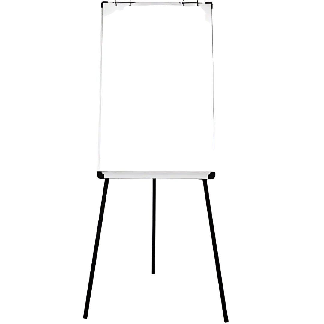 Noleggio Flipchart - Lavagna con Risma Fogli e Pennarelli 70x100 cm