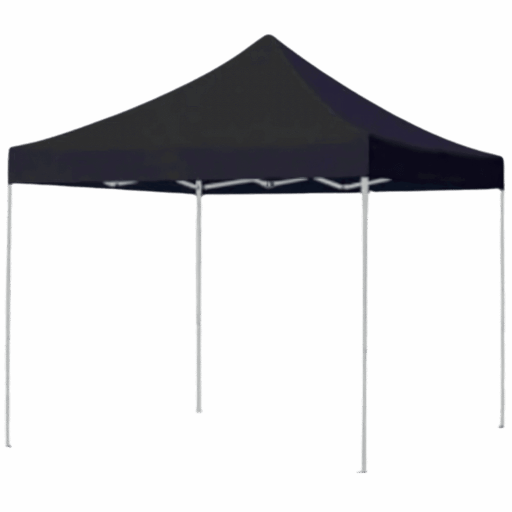 noleggio gazebo nero 3x3 metri 2
