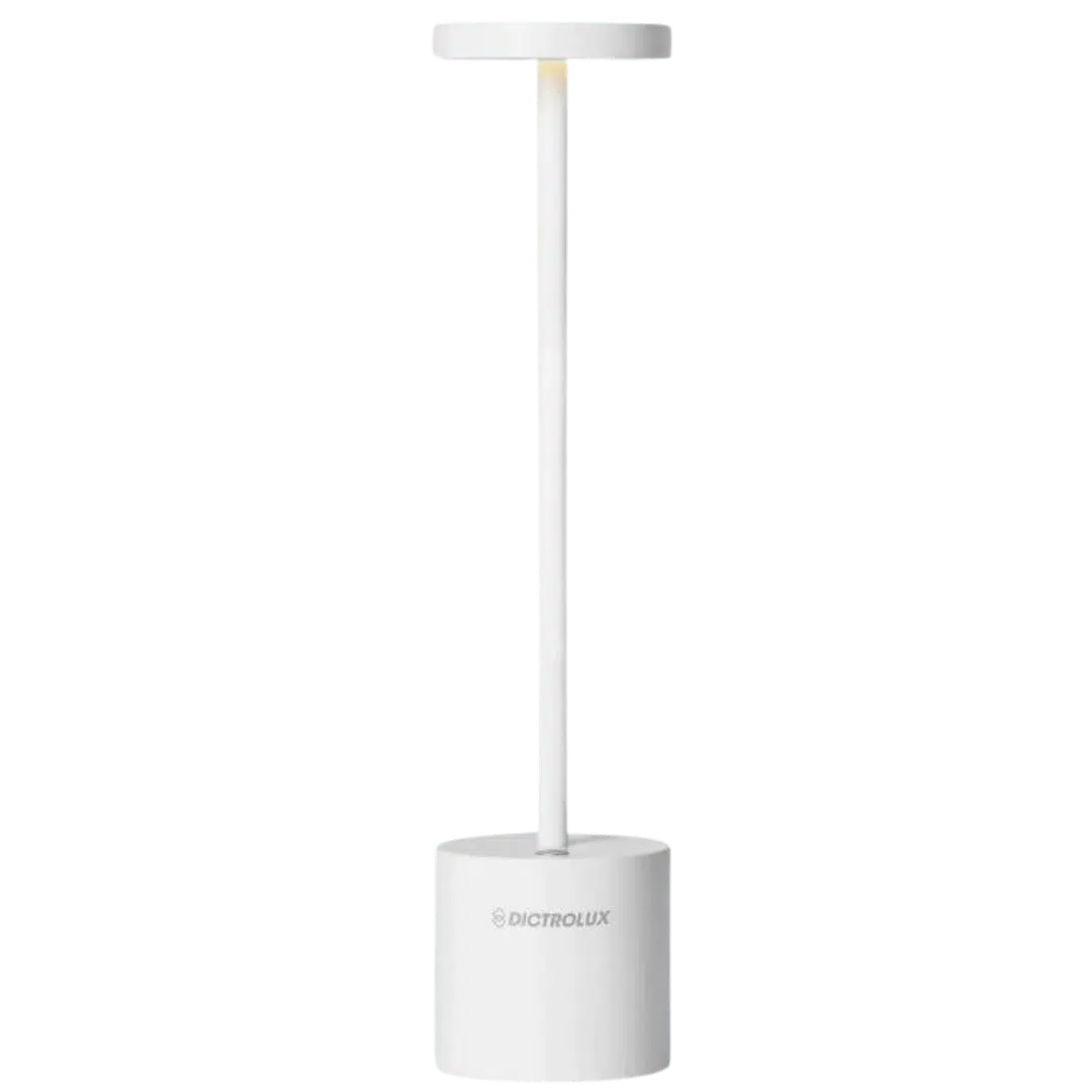 Noleggio Lampada Led da Tavolo - Stiletto Bianco 11x11x36 cm