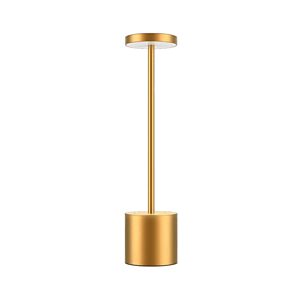Noleggio lampioncino stiletto dorato