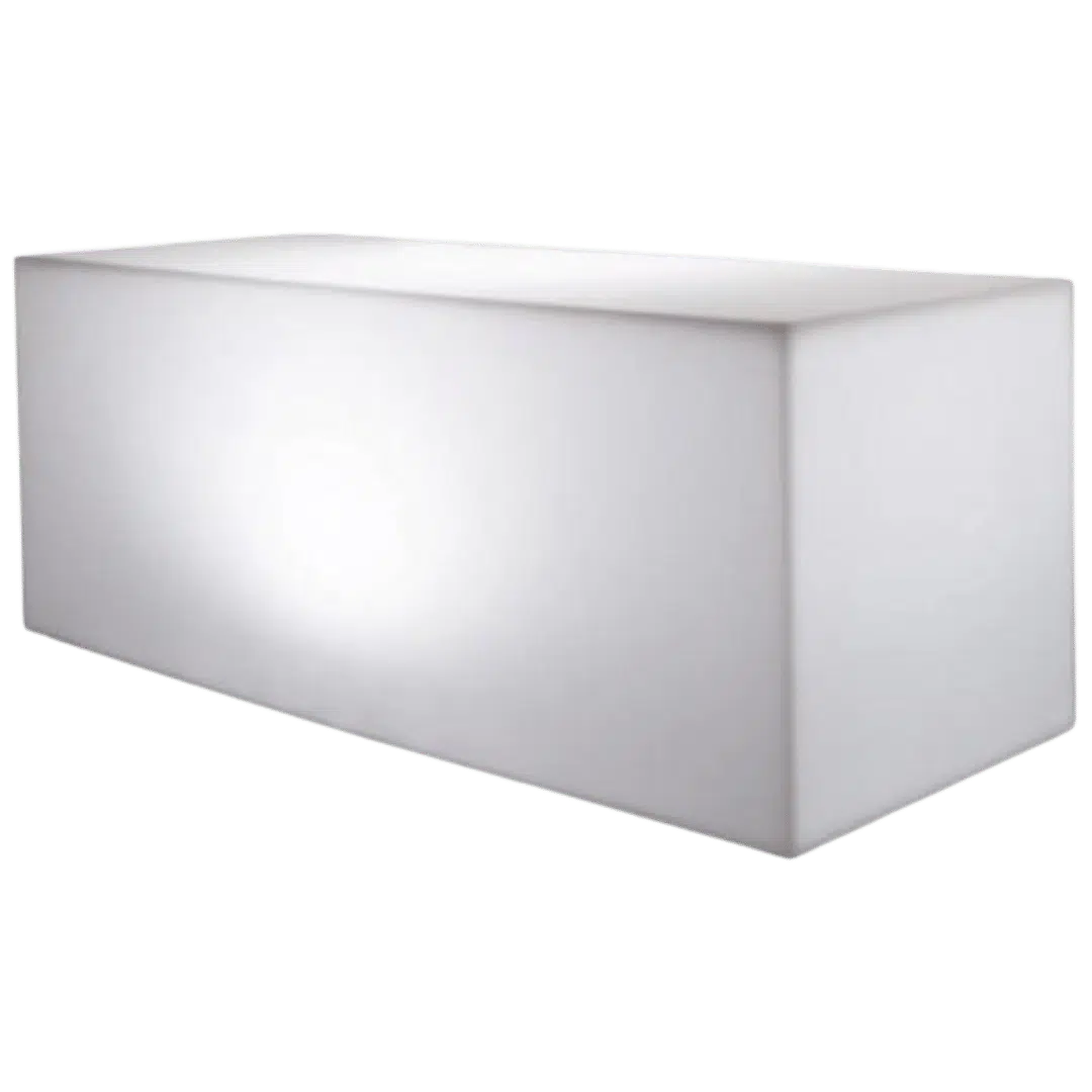 Noleggio Panca Luminosa - Dritta 120x50x50 cm