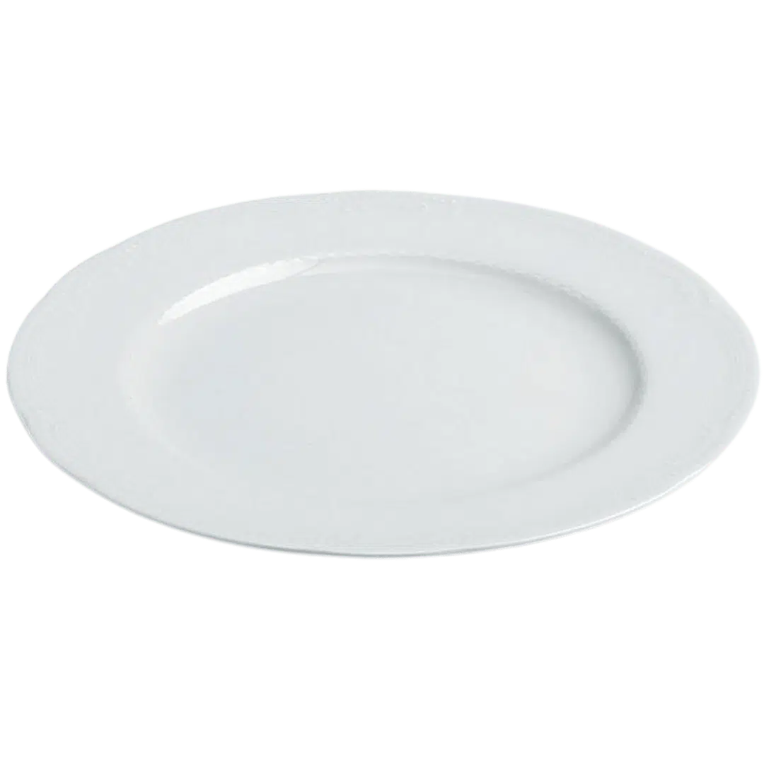 Noleggio Piatto Piano - Ceramica Bianca