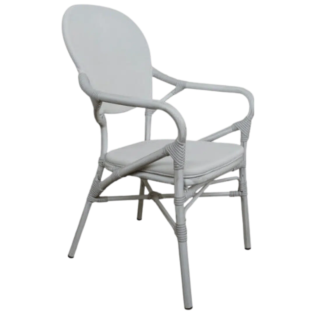 Noleggio Poltrona da Esterno - Decapata Bianca 57x63x44 cm