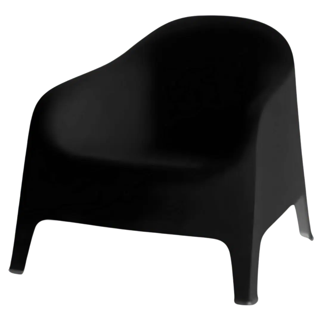 Noleggio Poltrona di Design - Nera 80x80x70 cm