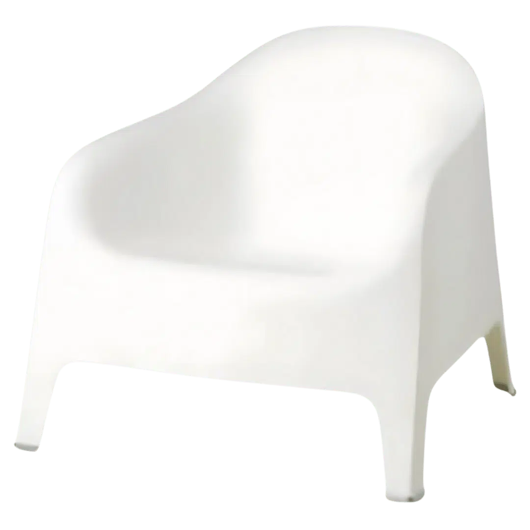 Noleggio Poltrona di Design - Bianca 80x80x70 cm