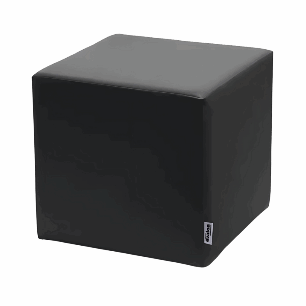 Noleggio pouf ecopelle nero
