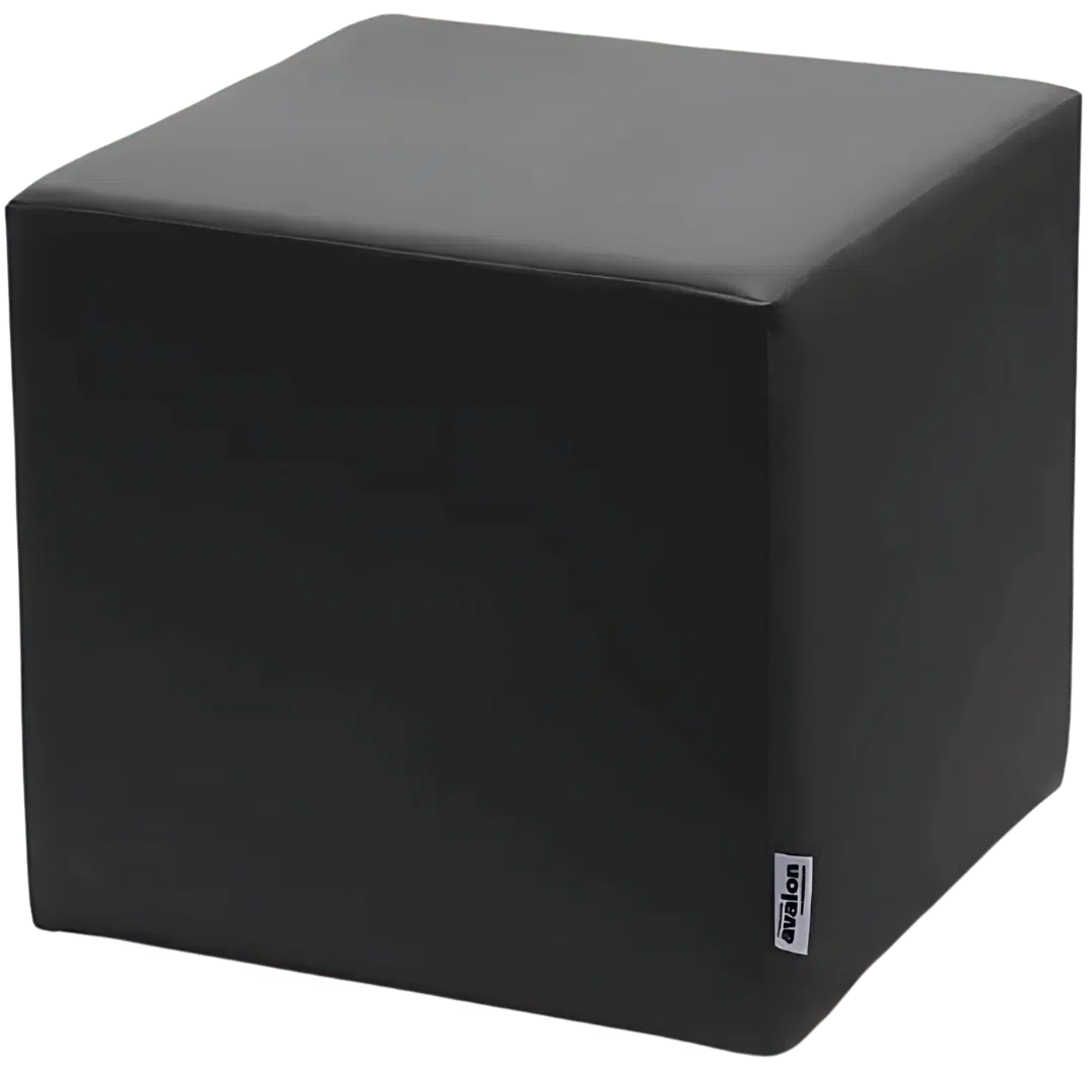 Noleggio Pouf Ecopelle - Nero 120x120x40 cm