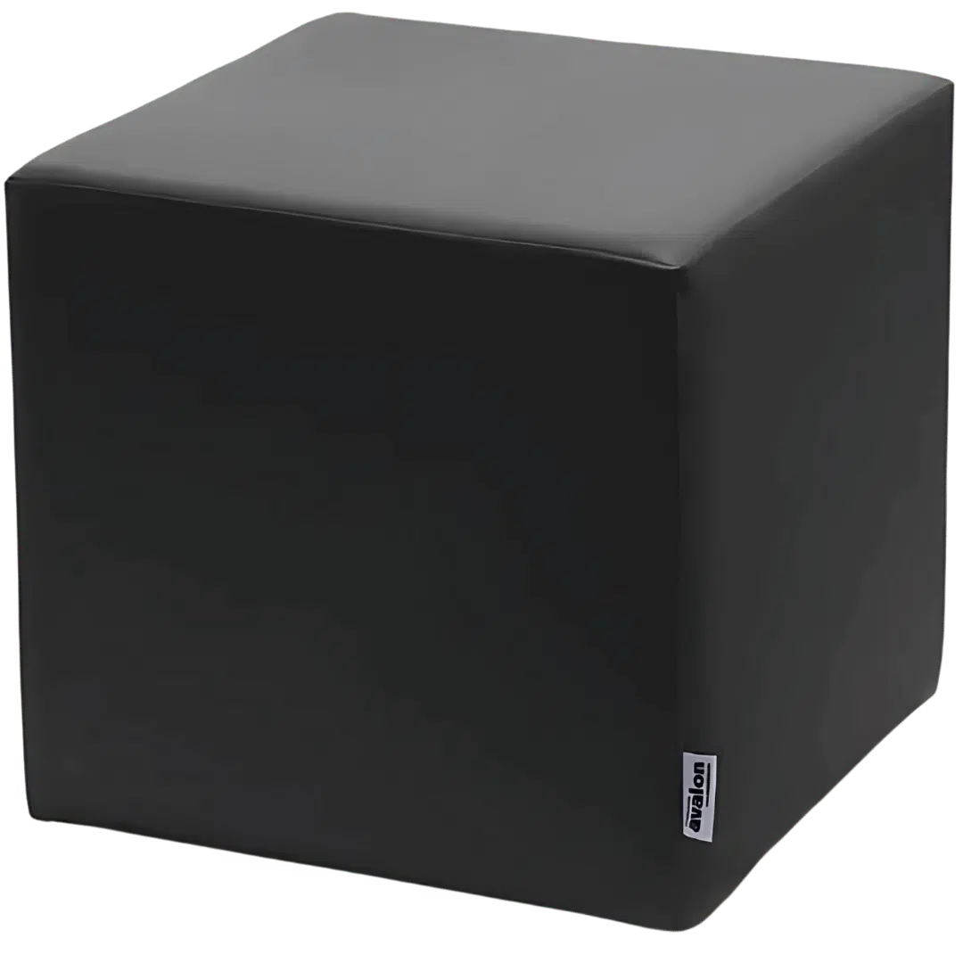 Noleggio Pouf Ecopelle - Nero 90x60x40 cm