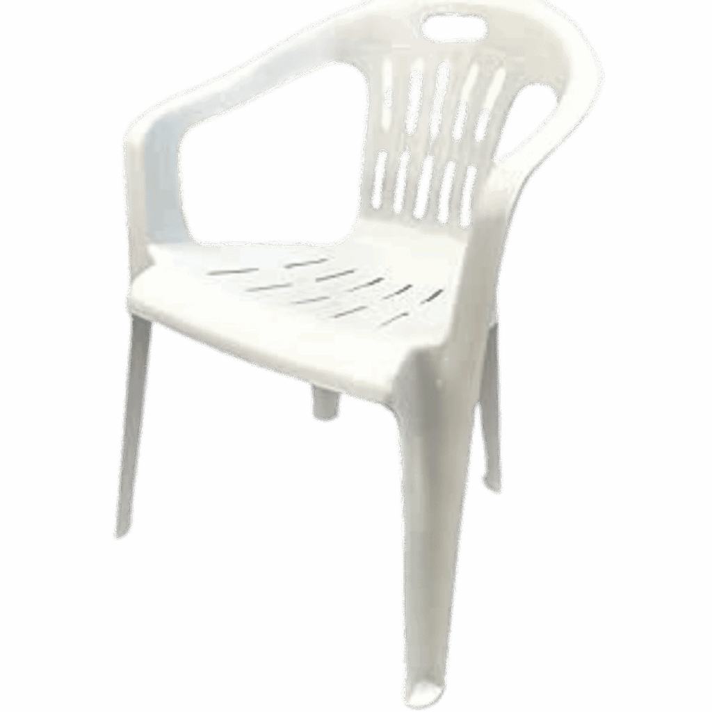 noleggio sedia per bambini in plastica bianca 2