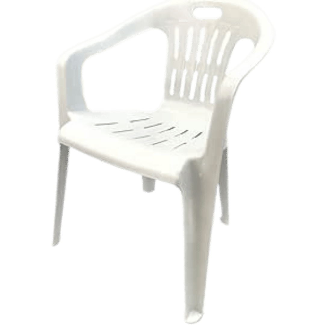 noleggio sedia per bambini in plastica bianca 2