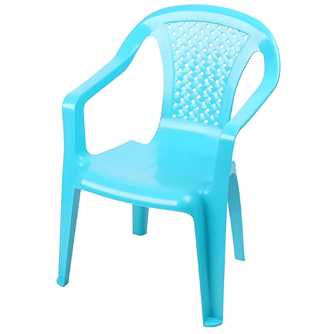 noleggio sedia per bambini in plastica blu 2