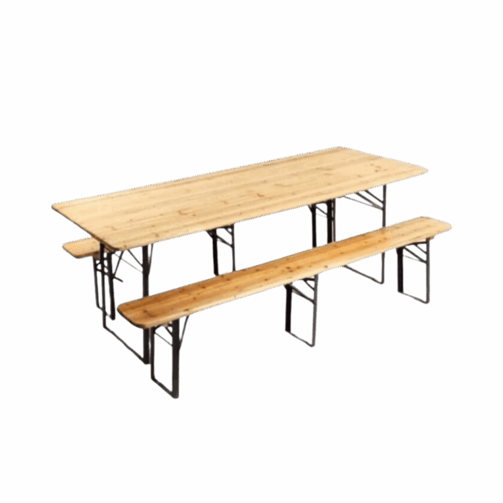 Noleggio set tavolo panche birreria