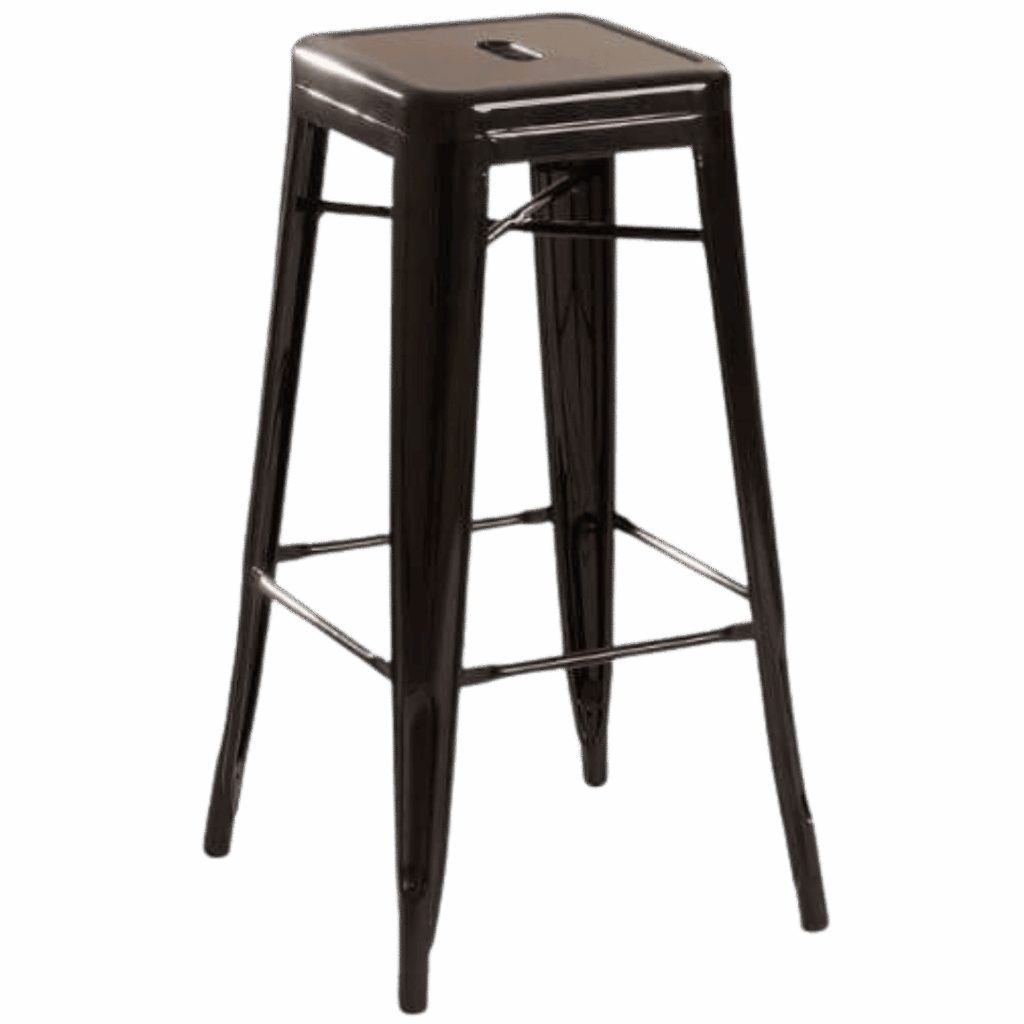 noleggio sgabello industrial nero 43x43x76 cm 2