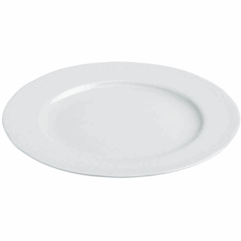 noleggio sottopiatto ceramica bianca 2