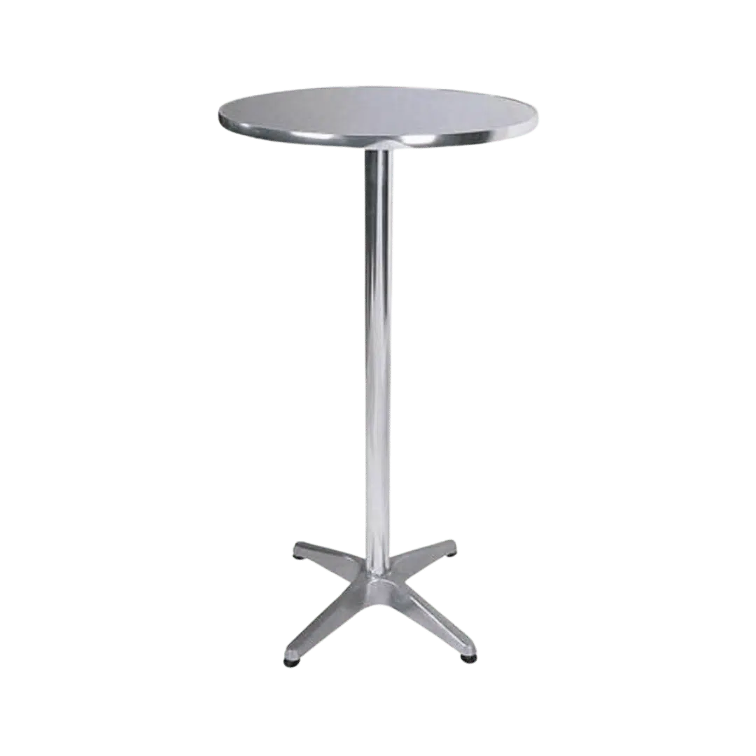 Noleggio Tavolino Alto Mangia in Piedi - in Alluminio 60x110 cm