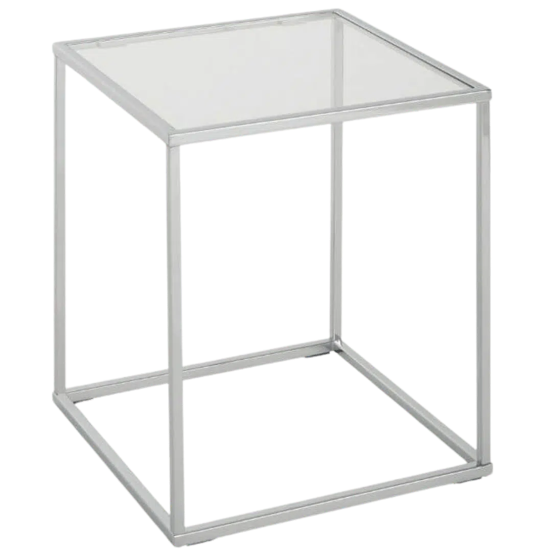 Noleggio Tavolino Basso di Design Bianco 50x50x50 cm