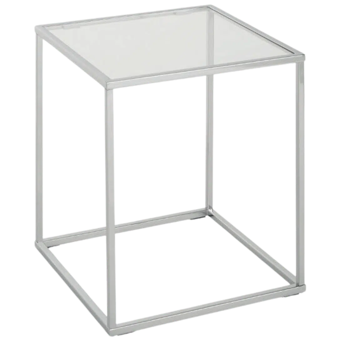Noleggio Tavolino di Design Bianco 50x50x75 cm
