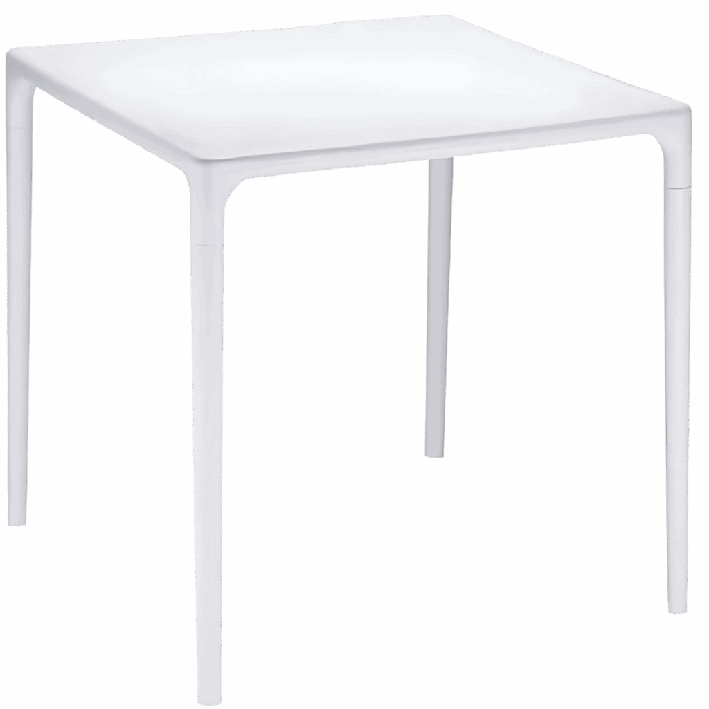 noleggio tavolino elegante bianco 72x72x72 cm 2