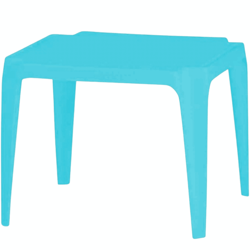 noleggio tavolino per bambini in plastica blu 2