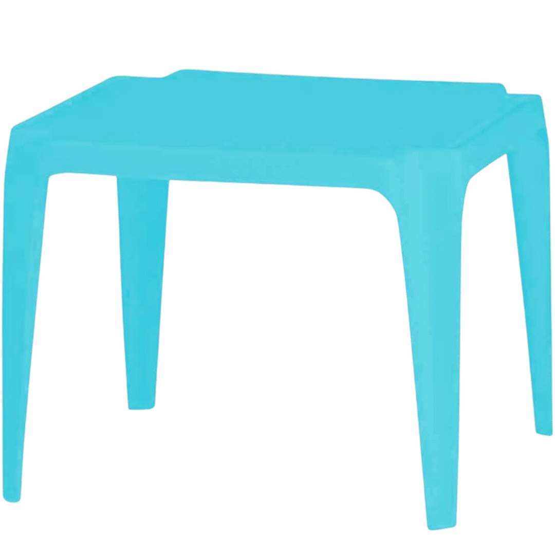 noleggio tavolino per bambini in plastica blu 2