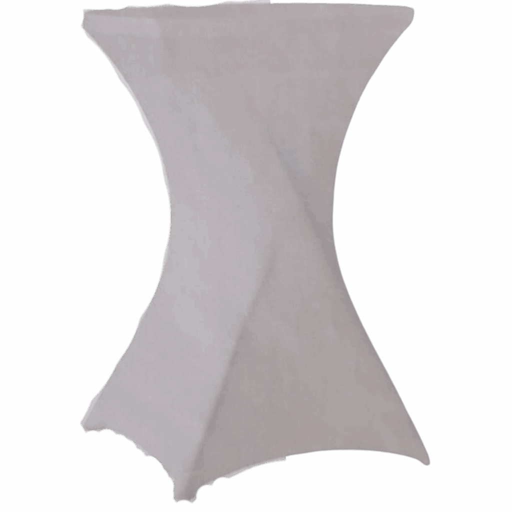 noleggio tovaglia per tavolino vestito bianca tavolino in alluminio 2