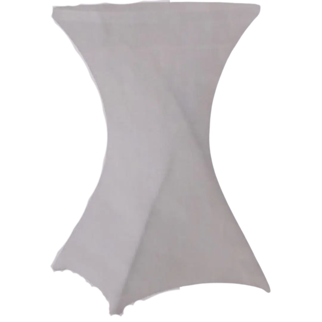 Noleggio Tovaglia per Tavolino Vestito - Bianca per Tavolino in Alluminio
