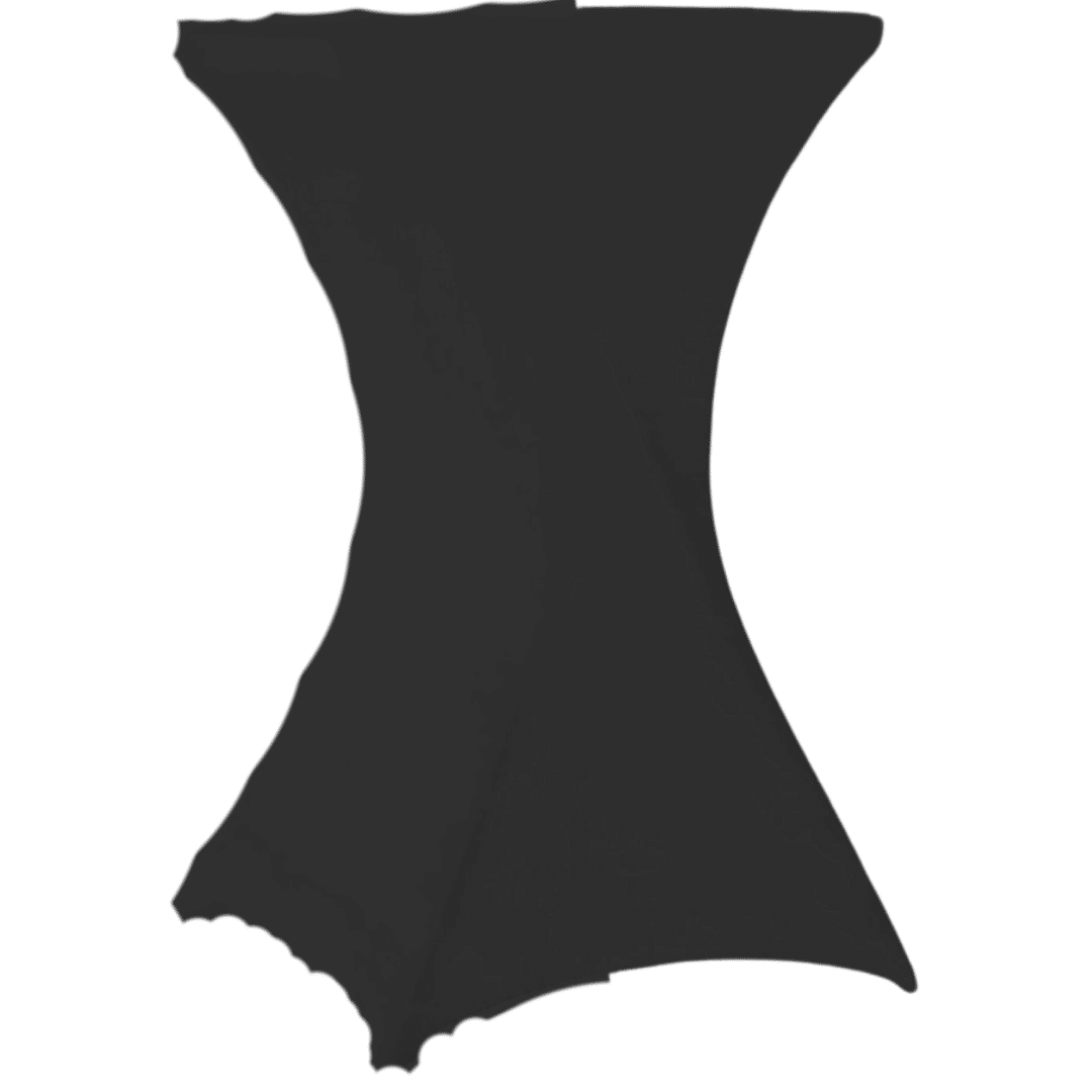 noleggio tovaglia per tavolino vestito nera tavolino in alluminio 2