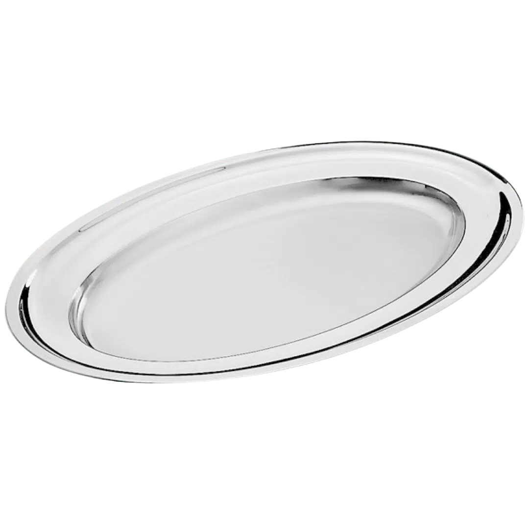 Noleggio Vassoio - Rotondo in Acciaio INOX 40 cm