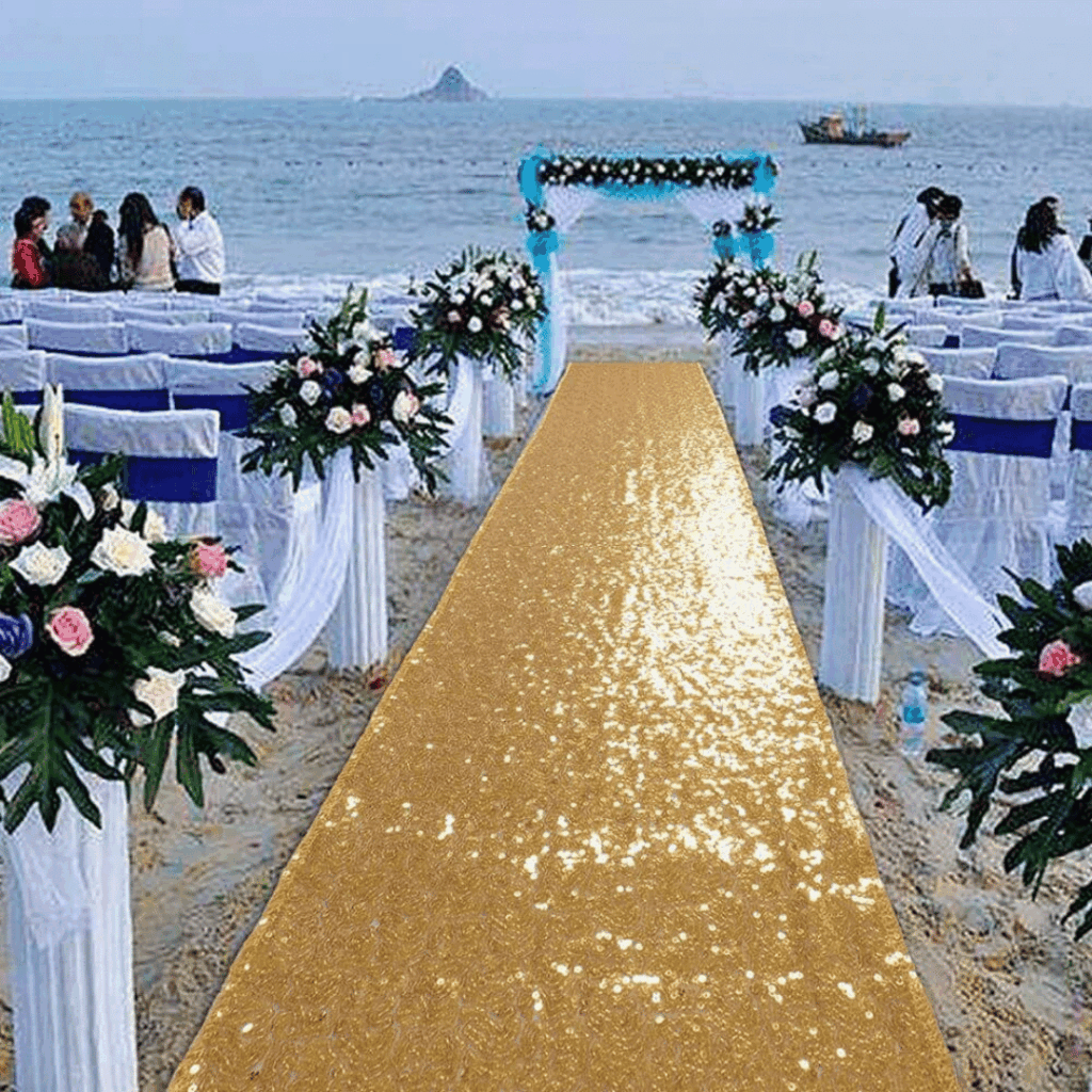 Vendita passerella in glitter per eventi e matrimoni